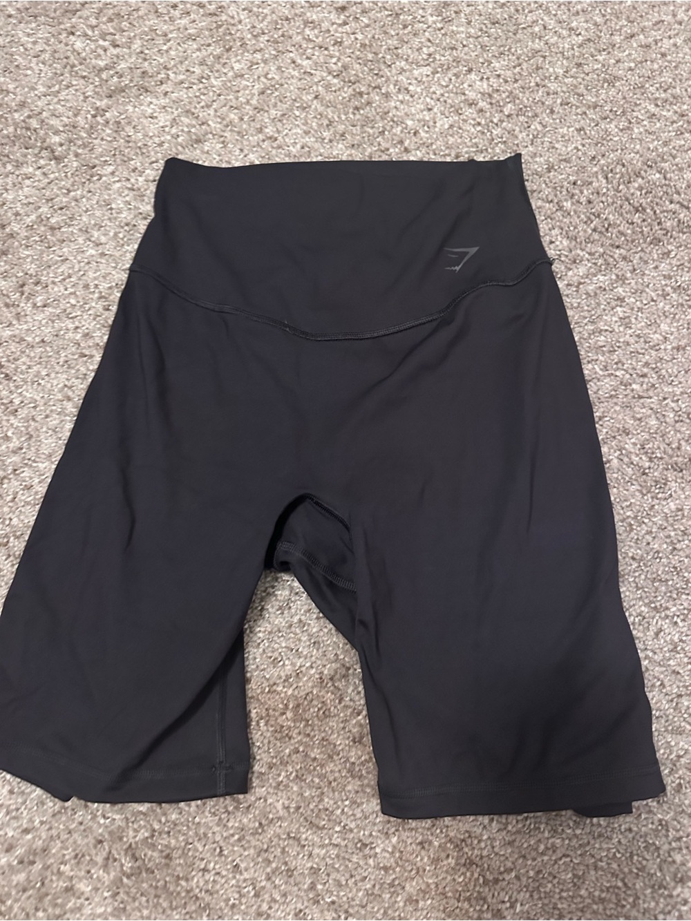 Gymshark Black High-Rise Bike Shorts